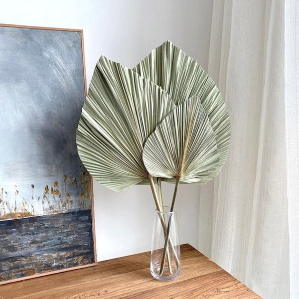 Palm leaf bouquet.