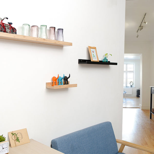 Eco friendly floating shelves.