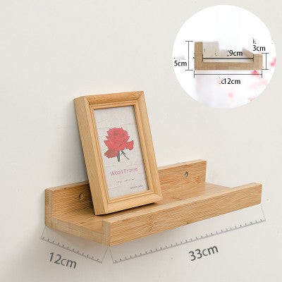 Sustainable floating shelf.