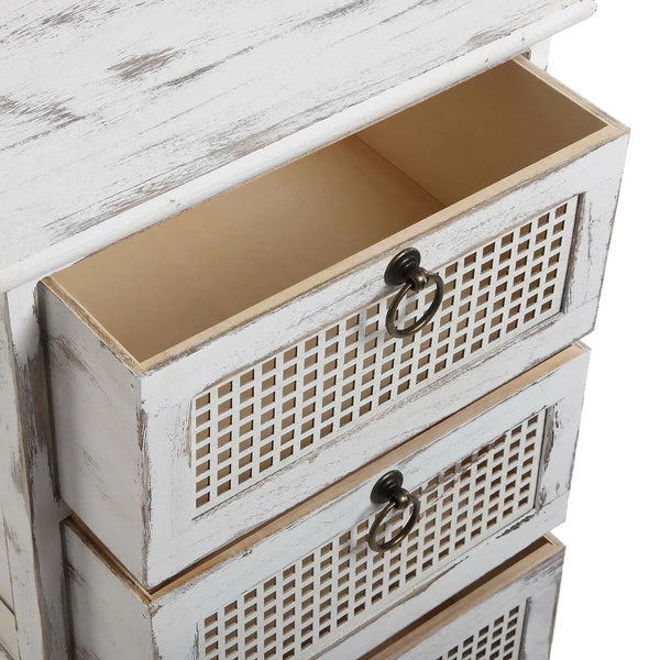 Sustainable white drawers.