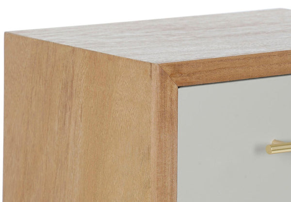 Retro wooden bedside table.