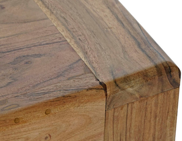 Sustainably sourced solid wood coffee table.