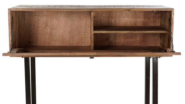 Sustainable wooden office desk.