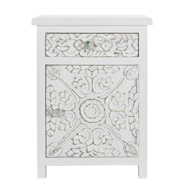 mango wood bedside table.