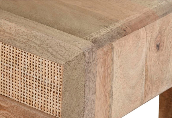 Mango wood bedside table.