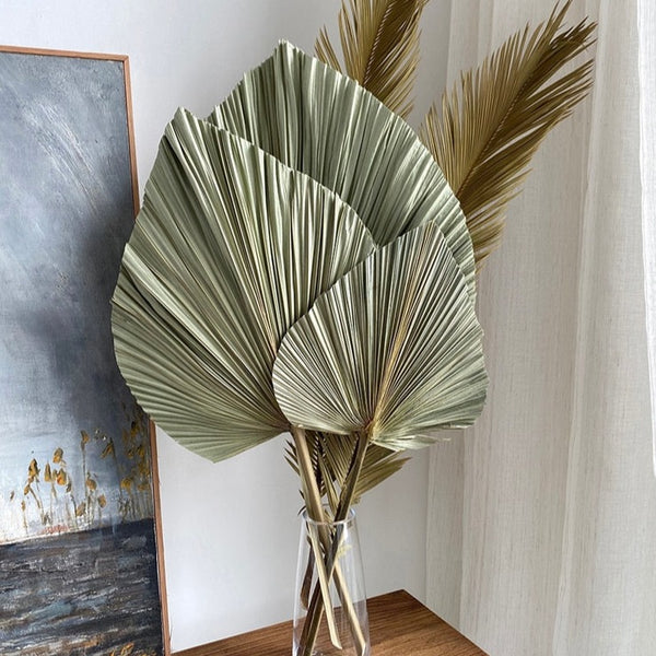 Dried palm leaf.