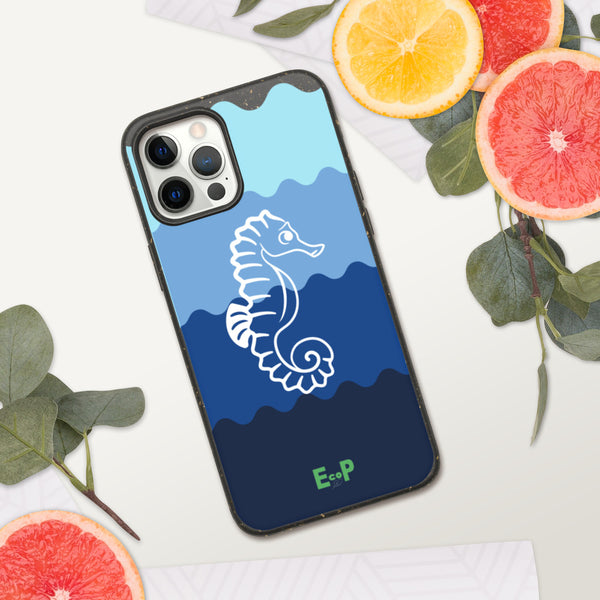 eco iPhone case - seahorse design - EcoPByLeo