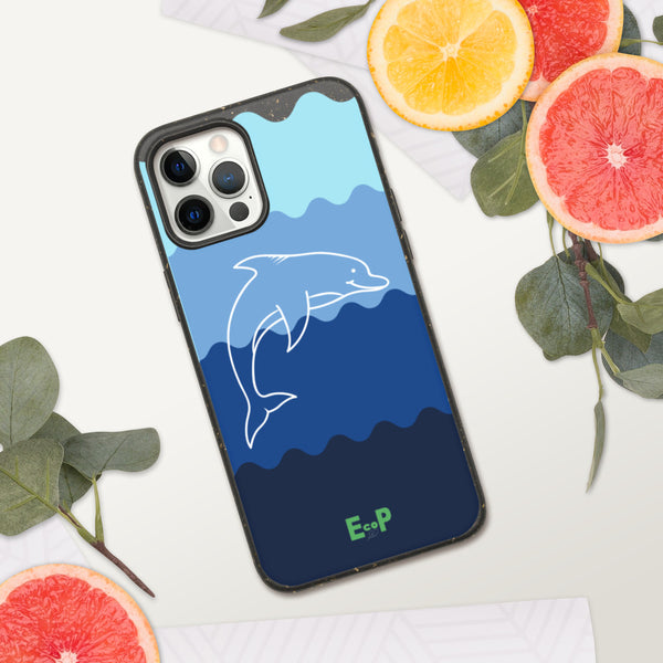 Eco iPhone case - dolphin design - EcoPByLeo