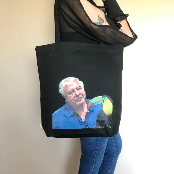 David Attenborough Cotton Tote Bag - EcoPByLeo