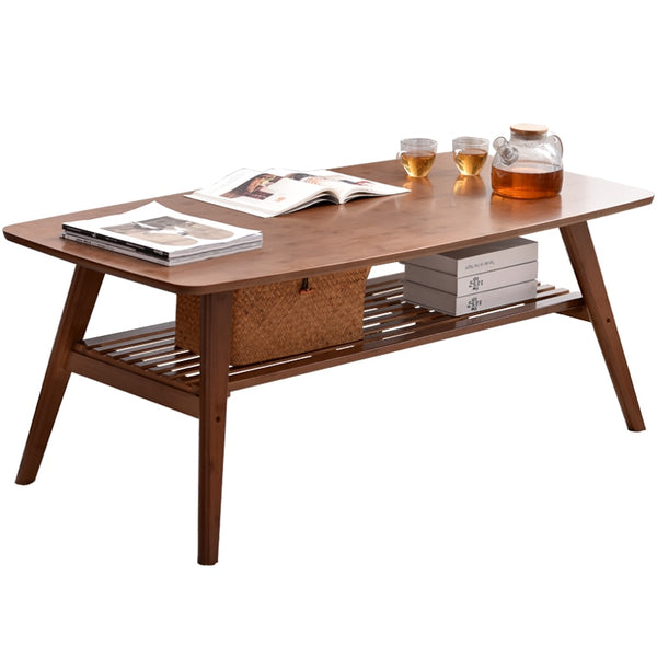 Wooden coffee table.