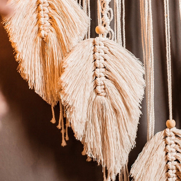 Cotton macrame dream catcher.