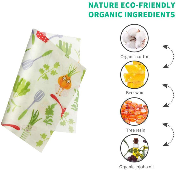 Natural components in our food wraps.