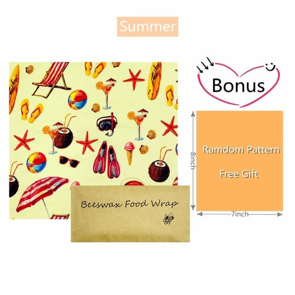 Summer design beeswax wraps.