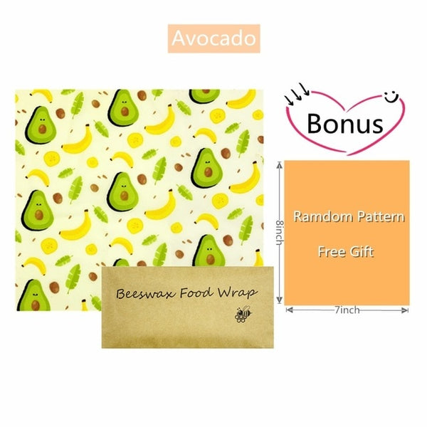 Avocado beeswax wrap.