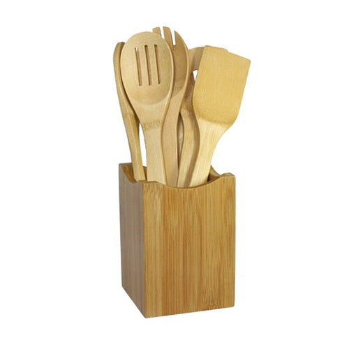 Bamboo Cooking Utensils Set - EcoPByLeo