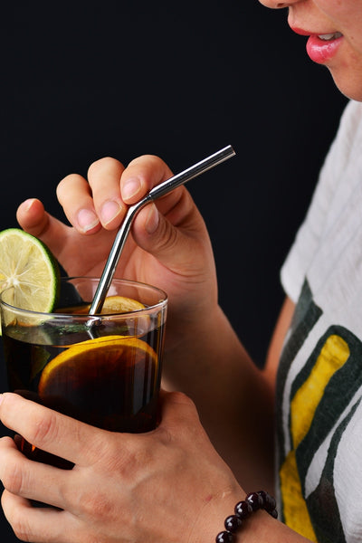 Reusable straw for drinks.