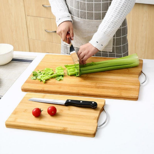 Bamboo cutting board.