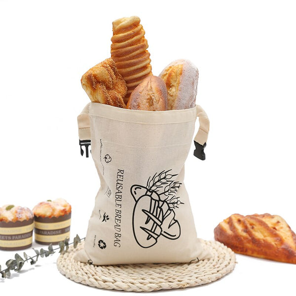 Organic Cotton Bread Bag - EcoPByLeo