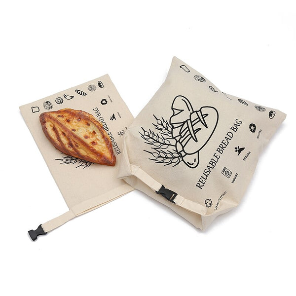Organic Cotton Bread Bag - EcoPByLeo