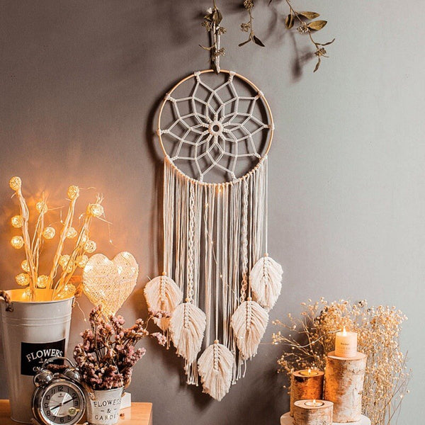 Cotton dream catcher.
