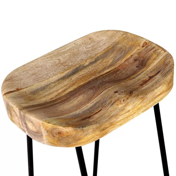 Solid Mango Wood Stools Set of Two | EcoPByLeo
