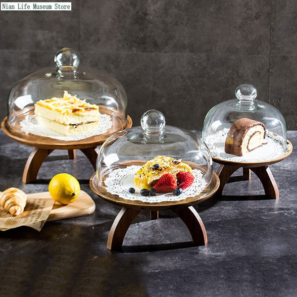 Acacia Wooden Cake Stand | EcoPByLeo
