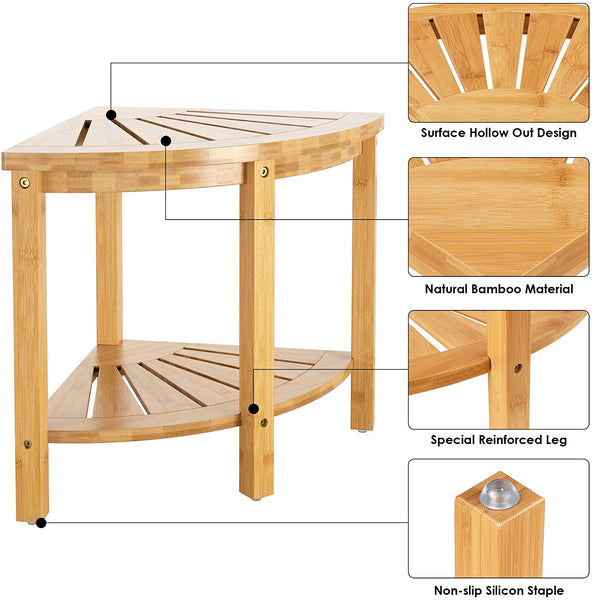 Bamboo Bathroom Corner Unit | EcoPByLeo