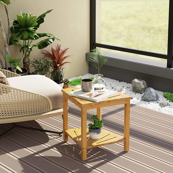Bamboo Bathroom Corner Unit | EcoPByLeo