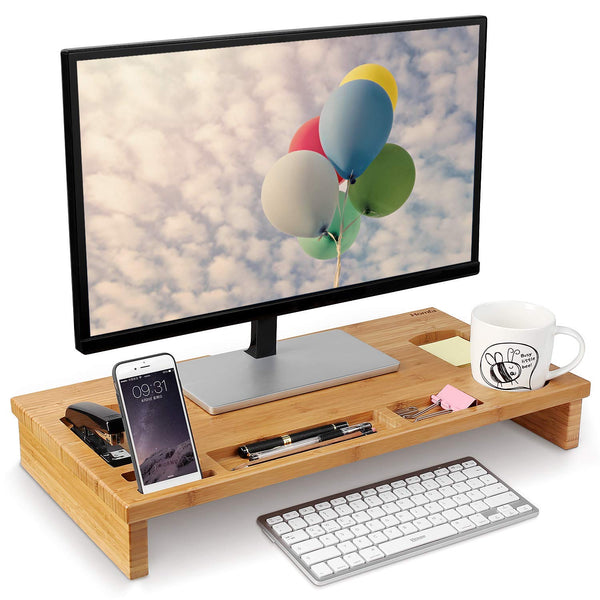 Bamboo Monitor Riser | EcoPByLeo