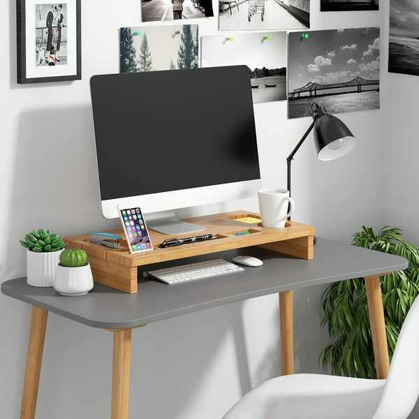 Bamboo Monitor Riser | EcoPByLeo