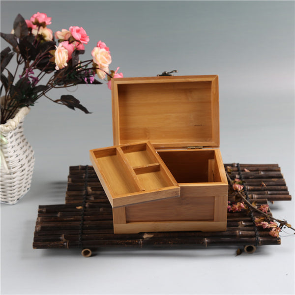 Wooden jewellery box.