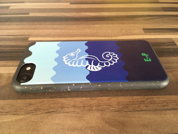 eco iPhone case - seahorse design - EcoPByLeo