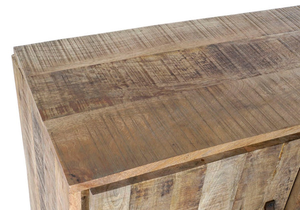 Sustainable wooden sideboard.