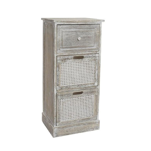 Grey wash chest of drawers.