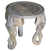 Sustainable wood elephant table.