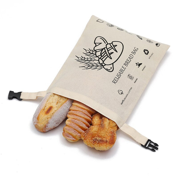 Organic Cotton Bread Bag - EcoPByLeo
