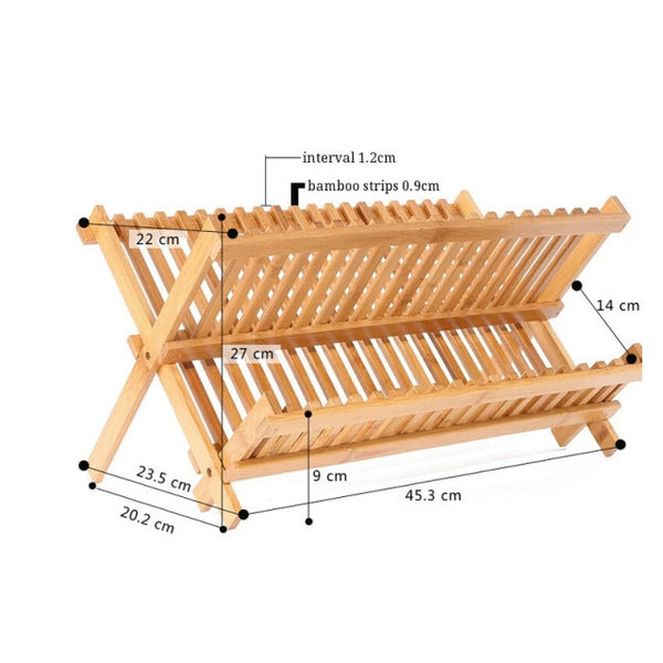 Sustainable Wooden Plate Rack - EcoPByLeo