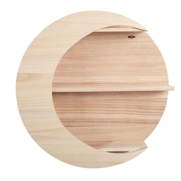 Paulownia Wood Shelf - Moon Shape - EcoPByLeo