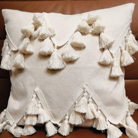 Cotton cushion cover.